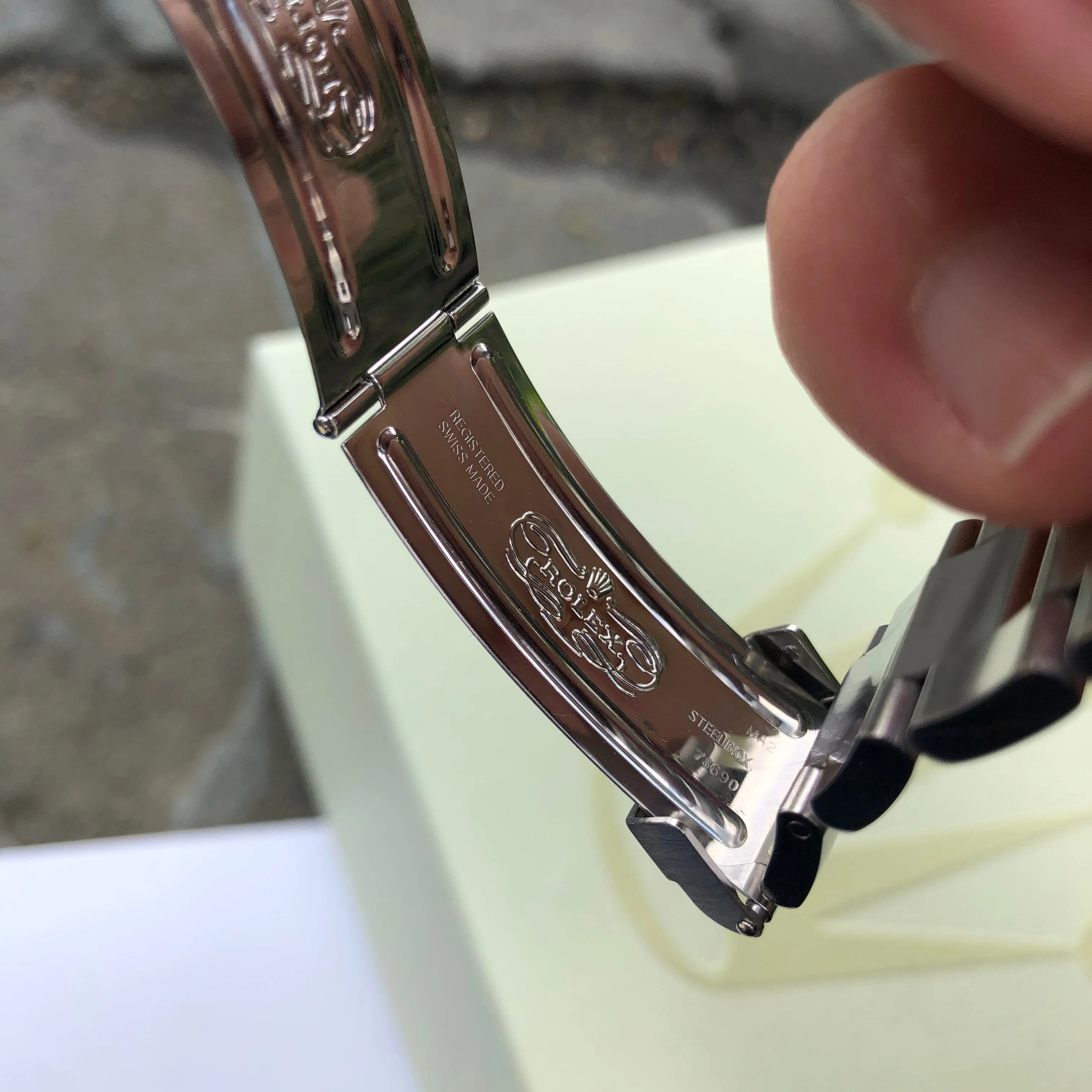Rolex Explorer 114270 Oyster Perpetual Steel Wristwatch Box Papers Circa 2005 RSC Serviced