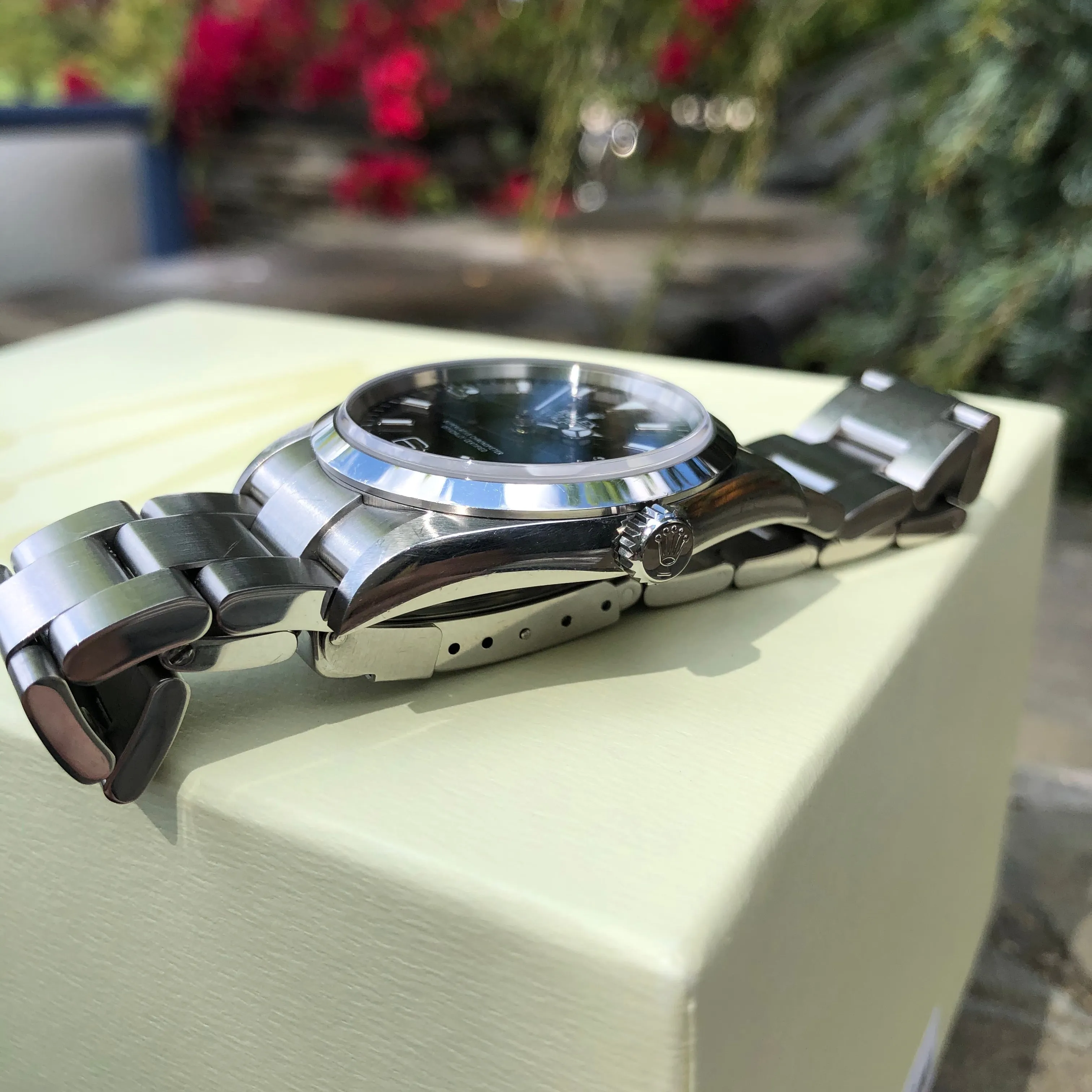 Rolex Explorer 114270 Oyster Perpetual Steel Wristwatch Box Papers Circa 2005 RSC Serviced