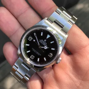 Rolex Explorer 114270 Oyster Perpetual Steel Wristwatch Box Papers Circa 2005 RSC Serviced