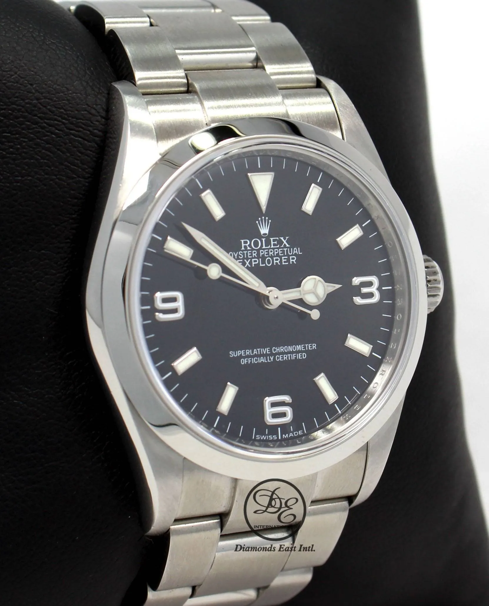 Rolex Explorer I 114270 Stainless Steel Oyster Black Dial Bezel Engraved Model! BOX/PAPERS
