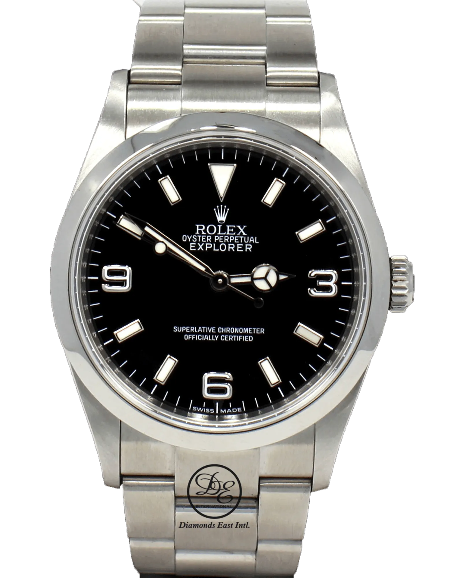 Rolex Explorer I 114270 Stainless Steel Oyster Black Dial Bezel Engraved Model! BOX/PAPERS