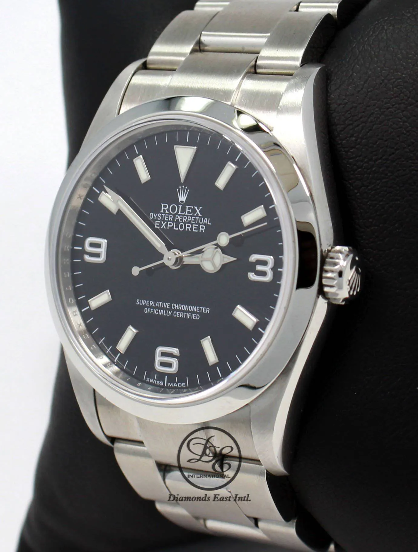 Rolex Explorer I 114270 Stainless Steel Oyster Black Dial Bezel Engraved Model! BOX/PAPERS