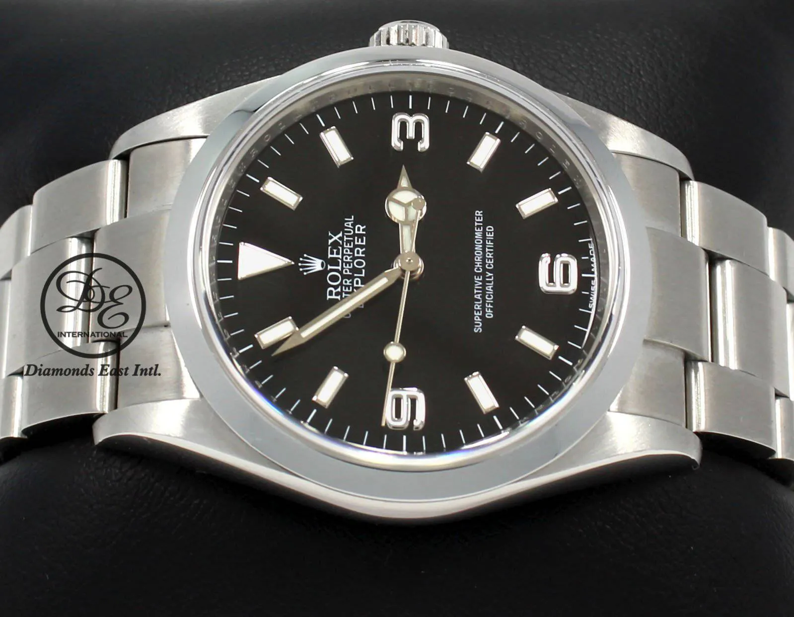 Rolex Explorer I 114270 Stainless Steel Oyster Black Dial Bezel Engraved Model! BOX/PAPERS