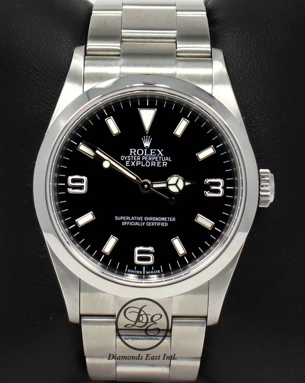Rolex Explorer I 114270 Stainless Steel Oyster Black Dial Bezel Engraved Model! BOX/PAPERS
