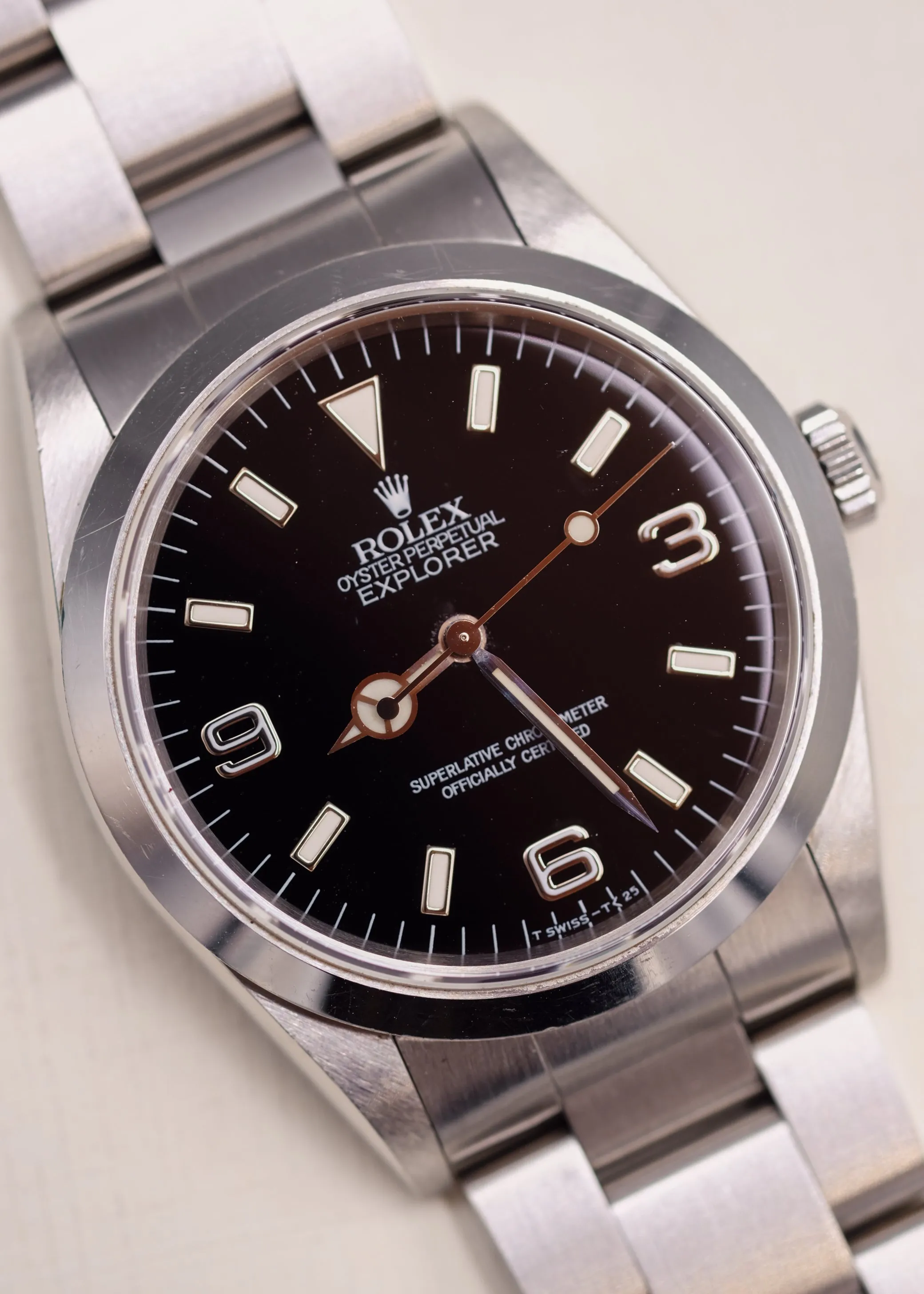 Rolex Explorer i 14270 Cream Patina Dial - 1998