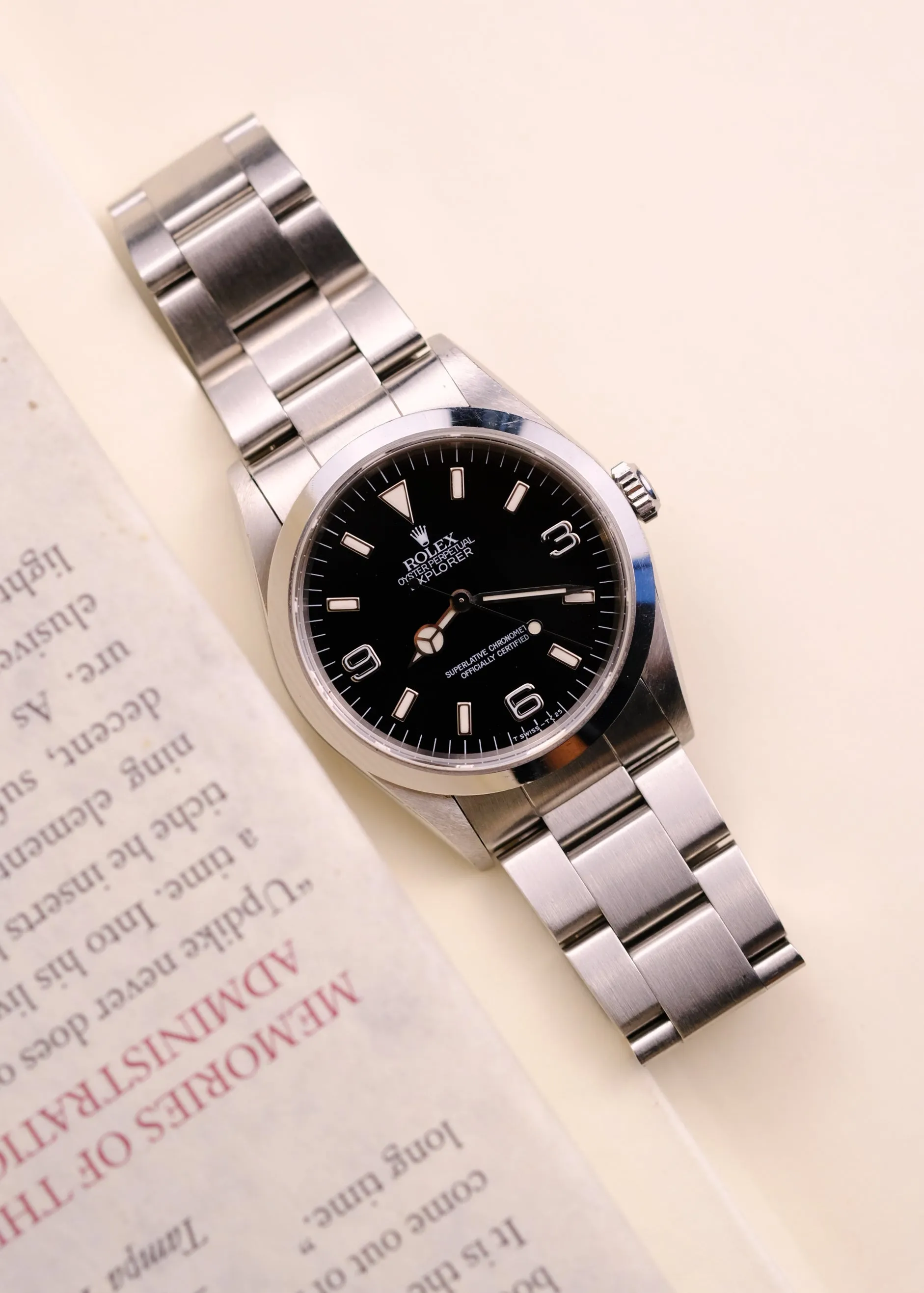 Rolex Explorer i 14270 Cream Patina Dial - 1998