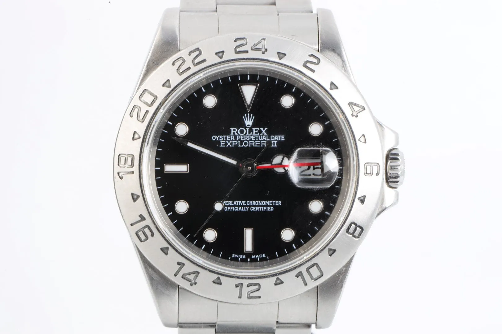 Rolex Explorer II 16570 Stainless Steel 40mm Men's Watch 1999