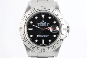 Rolex Explorer II 16570 Stainless Steel 40mm Men's Watch 1999
