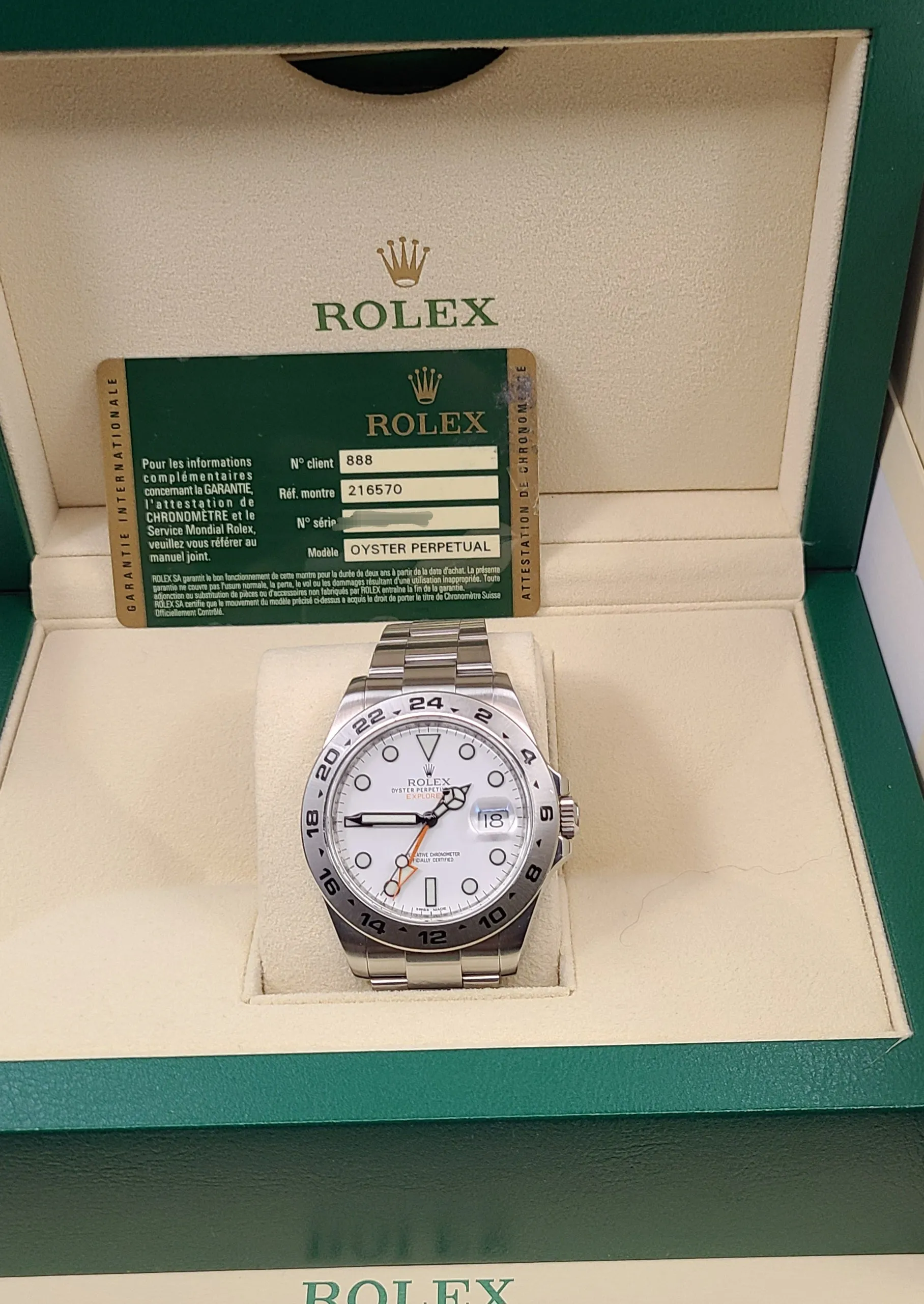 Rolex Explorer II 216570