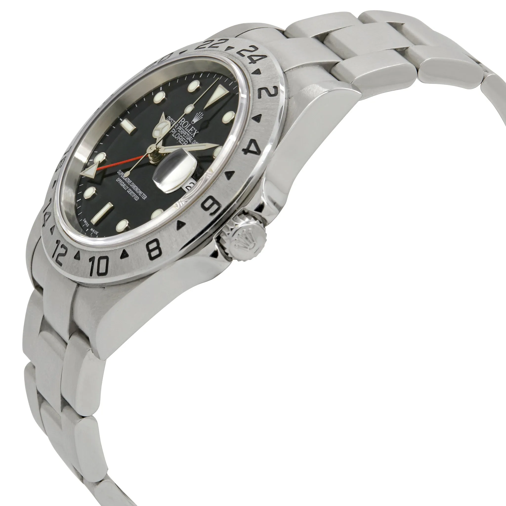 Rolex Explorer II NO holes 16570 NO holes Black Dial Automatic  Men's Watch