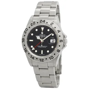 Rolex Explorer II NO holes 16570 NO holes Black Dial Automatic  Men's Watch