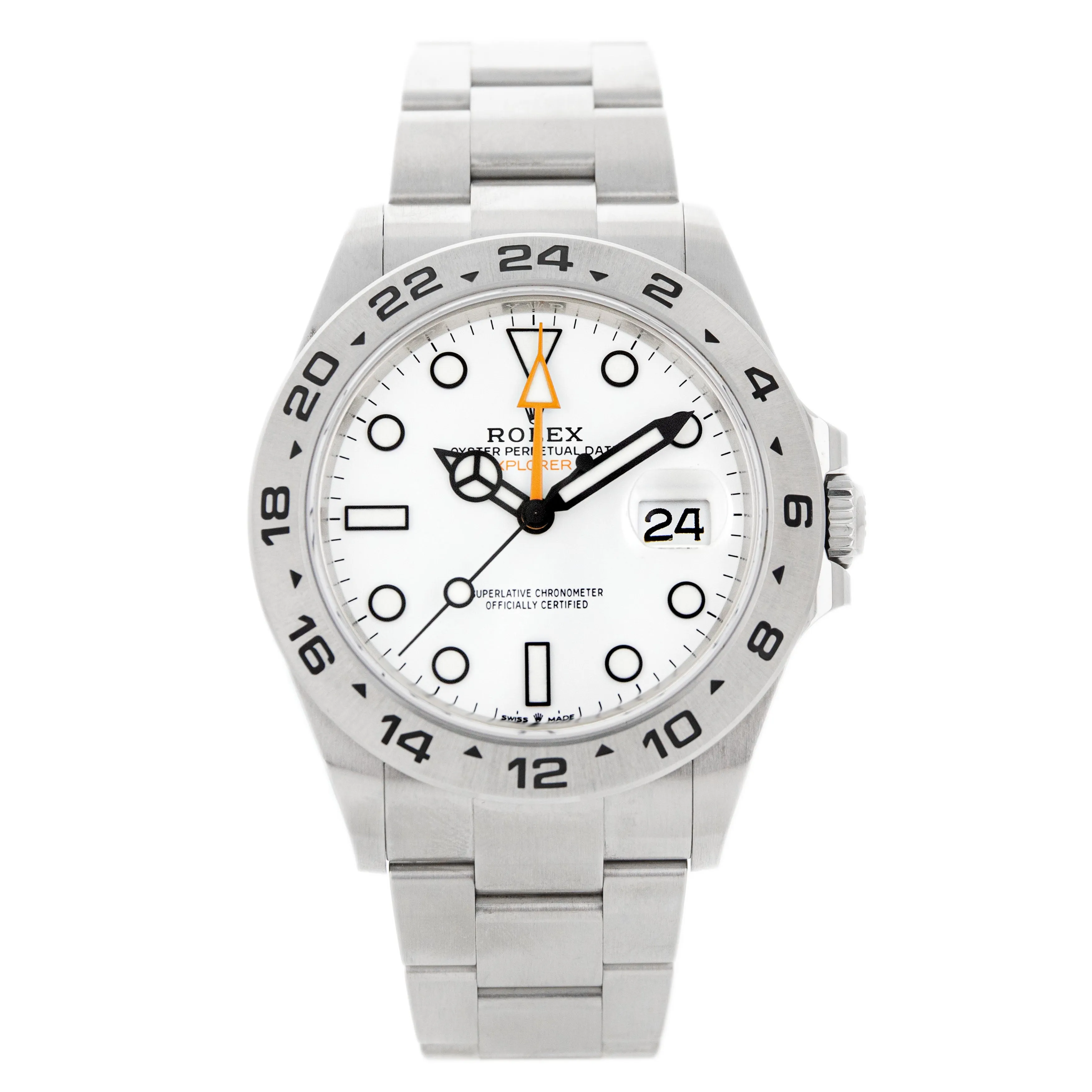 Rolex Explorer II 'Polar Explorer' Stainless Steel White Dial 226570 Full Set