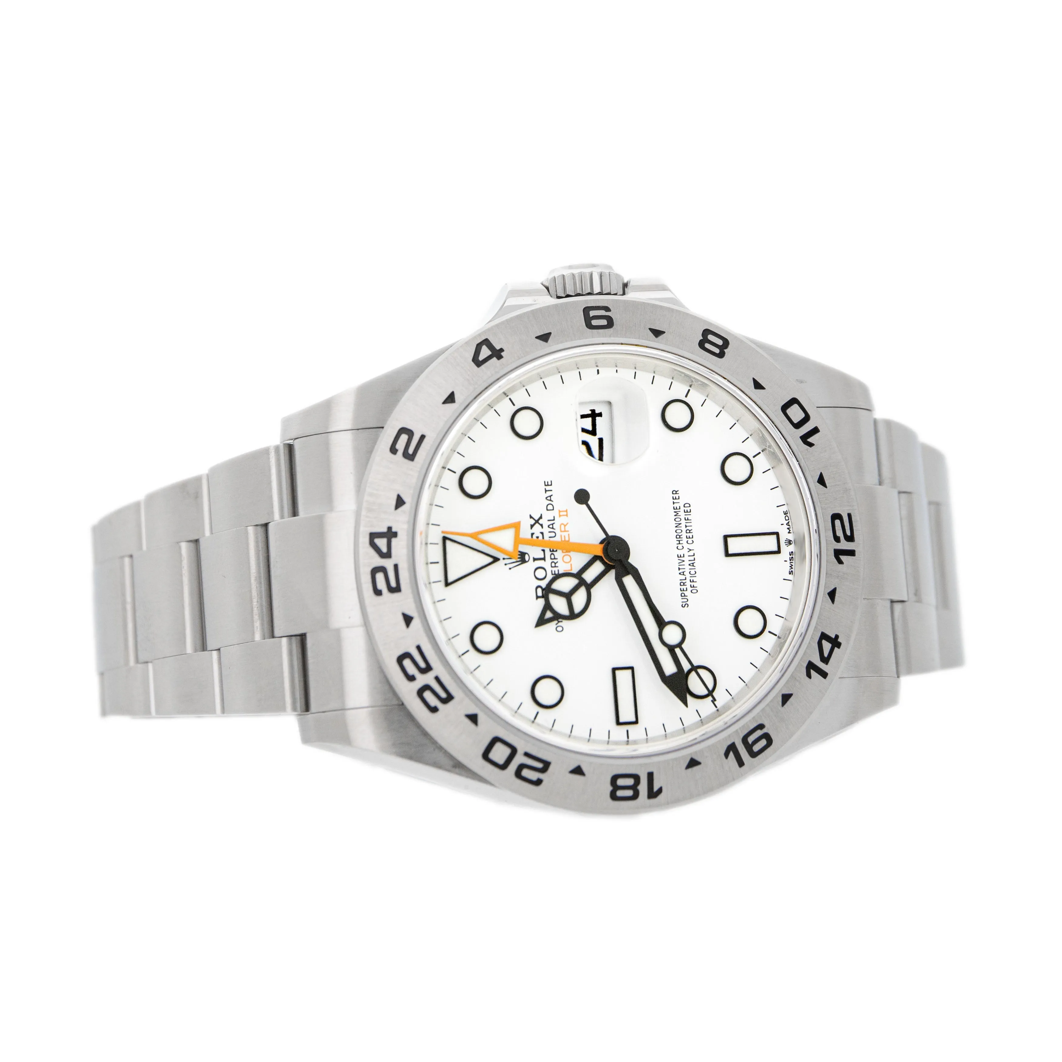 Rolex Explorer II 'Polar Explorer' Stainless Steel White Dial 226570 Full Set