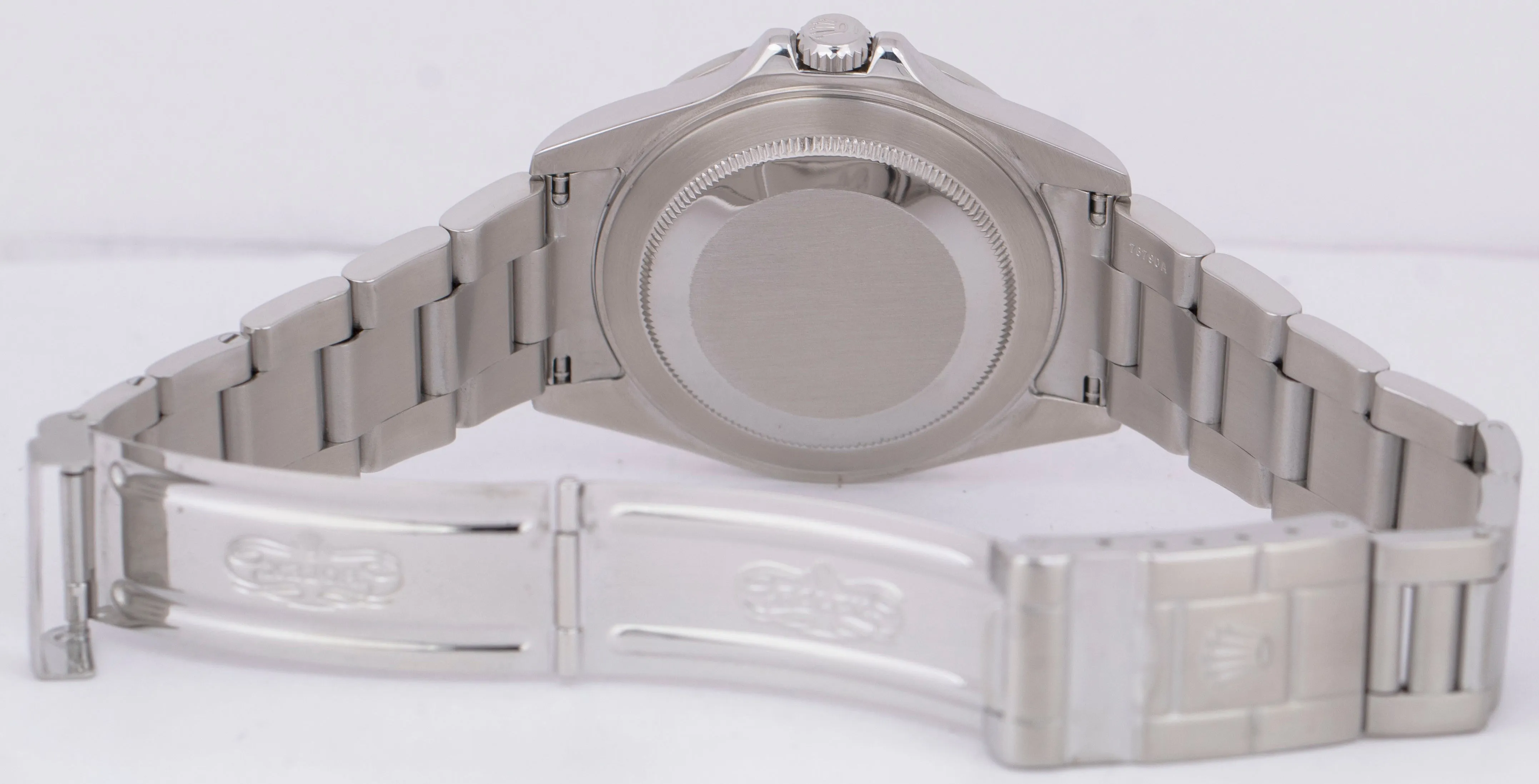 Rolex Explorer II Polar White SEL 40mm NO-HOLES GMT Stainless Steel Watch 16570T