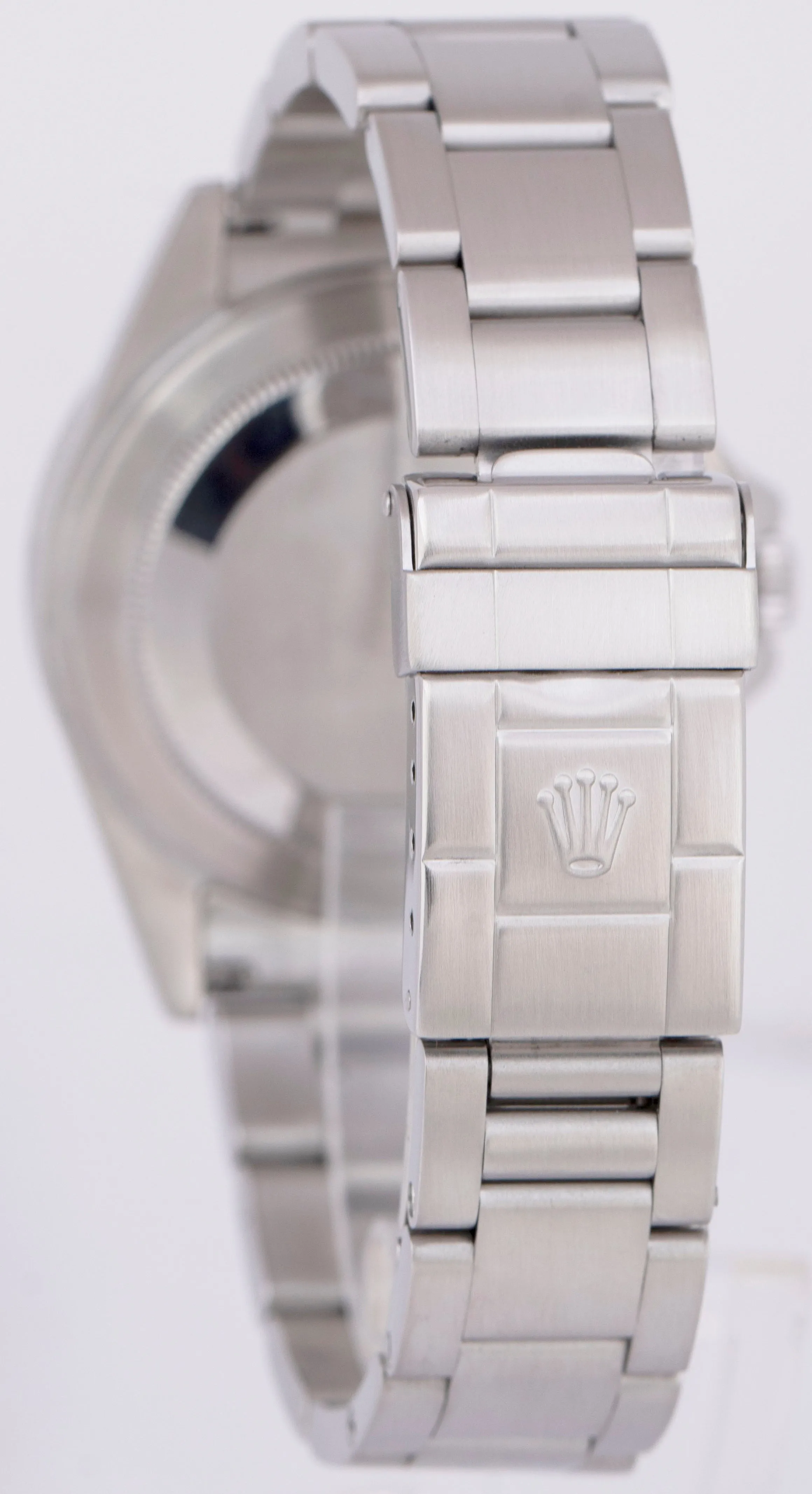 Rolex Explorer II Polar White SEL 40mm NO-HOLES GMT Stainless Steel Watch 16570T