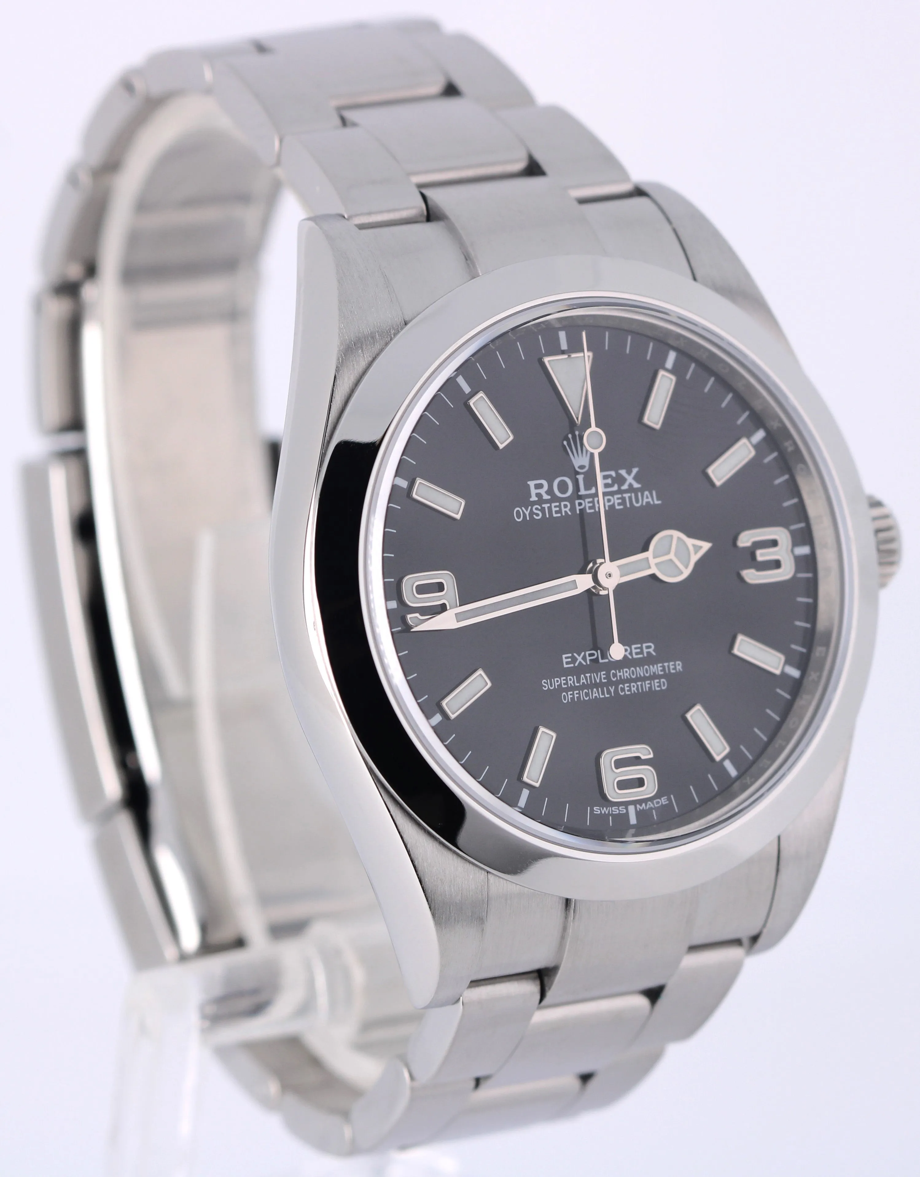Rolex Explorer MK2 3-6-9 Stainless Steel Black 39mm 214270 Oyster Watch