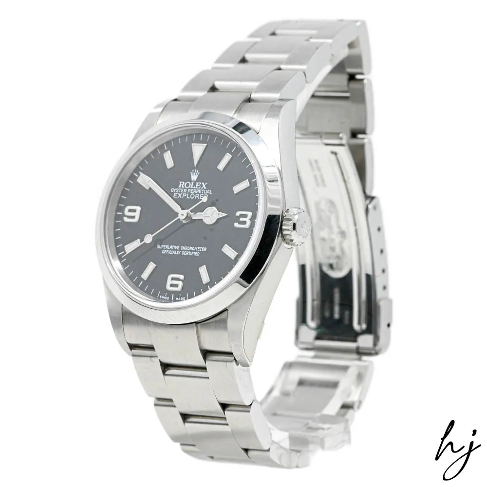 Rolex Explorer Stainless Steel 36mm Black Dial Watch Reference #: 114270