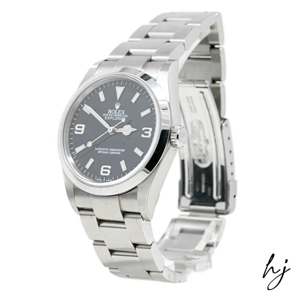 Rolex Explorer Stainless Steel 36mm Black Dial Watch Reference #: 114270