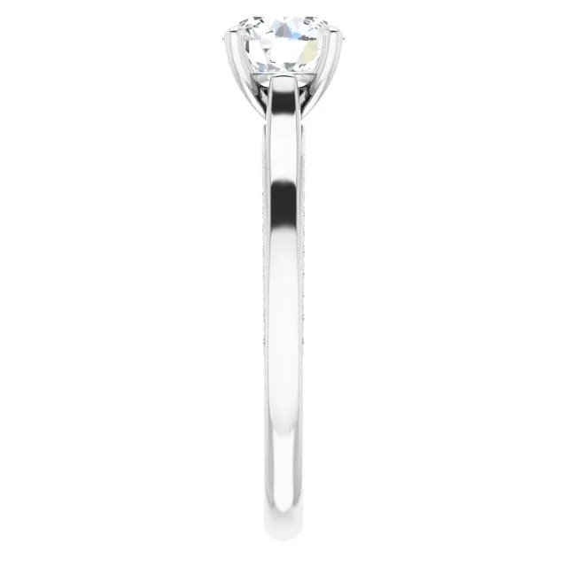 Round Diamond Solitaire Engagement Ring