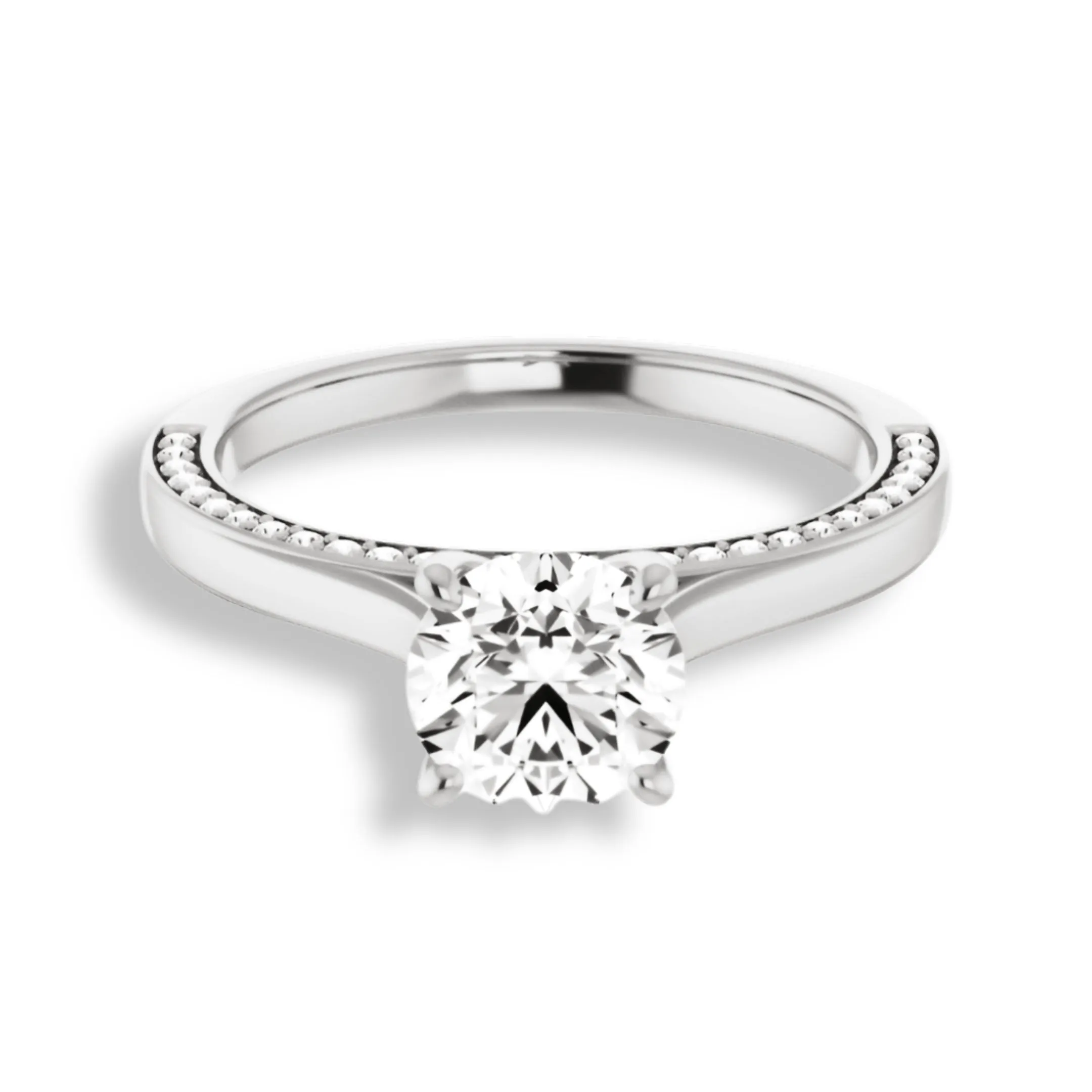 Round Diamond Solitaire Engagement Ring