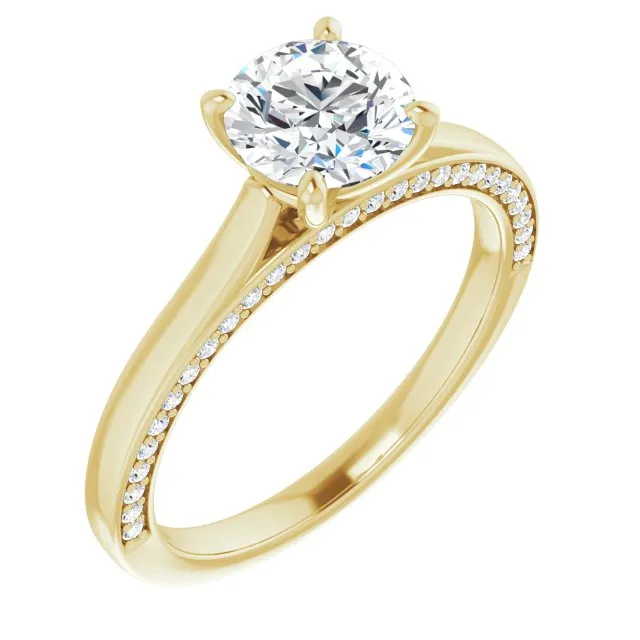 Round Diamond Solitaire Engagement Ring