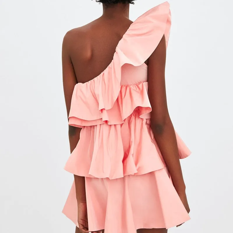 Ruffled Cotten Candy Dress