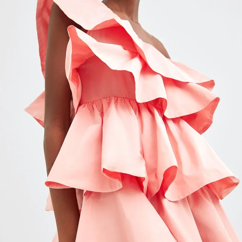 Ruffled Cotten Candy Dress