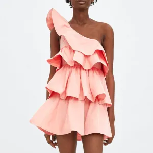 Ruffled Cotten Candy Dress