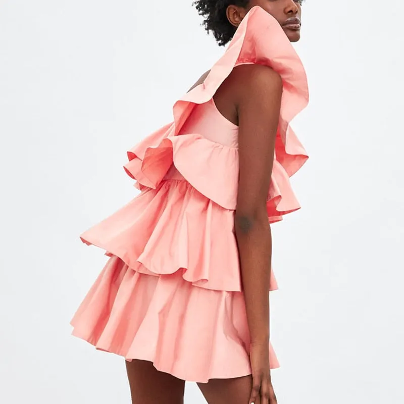 Ruffled Cotten Candy Dress