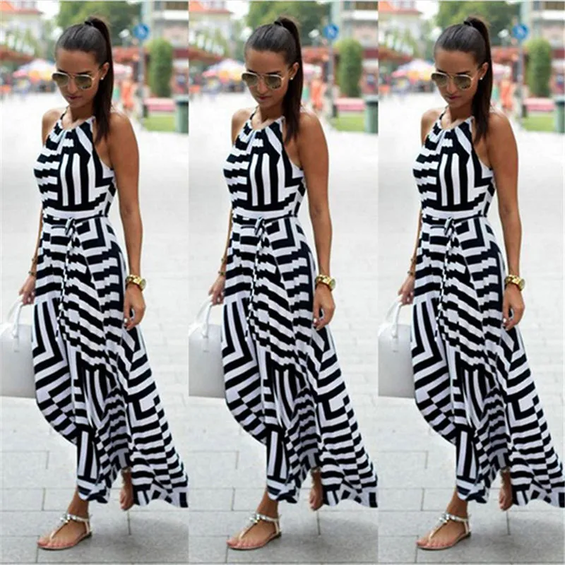 Ruffled Stripe Fiesta Dress