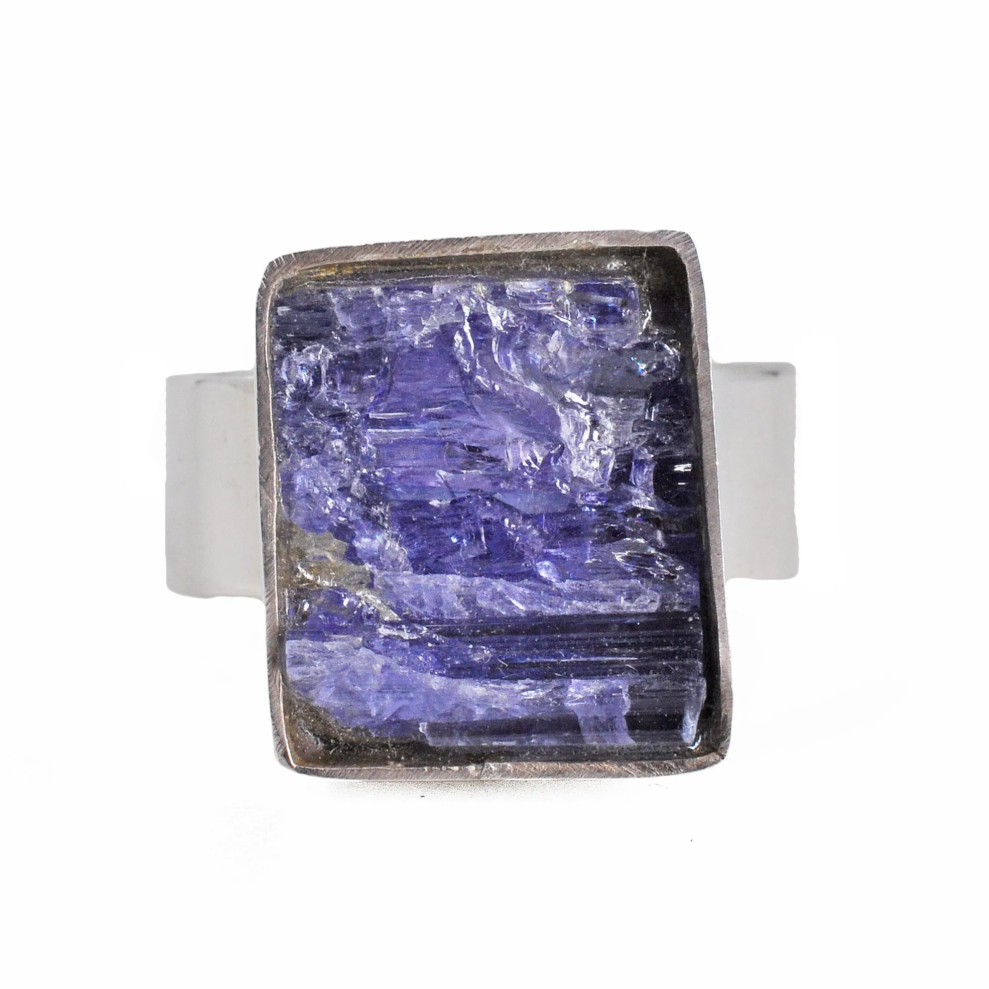 Rugged Tanzanite 12.89ct Handcrafted Sterling Silver Gemstone Ring