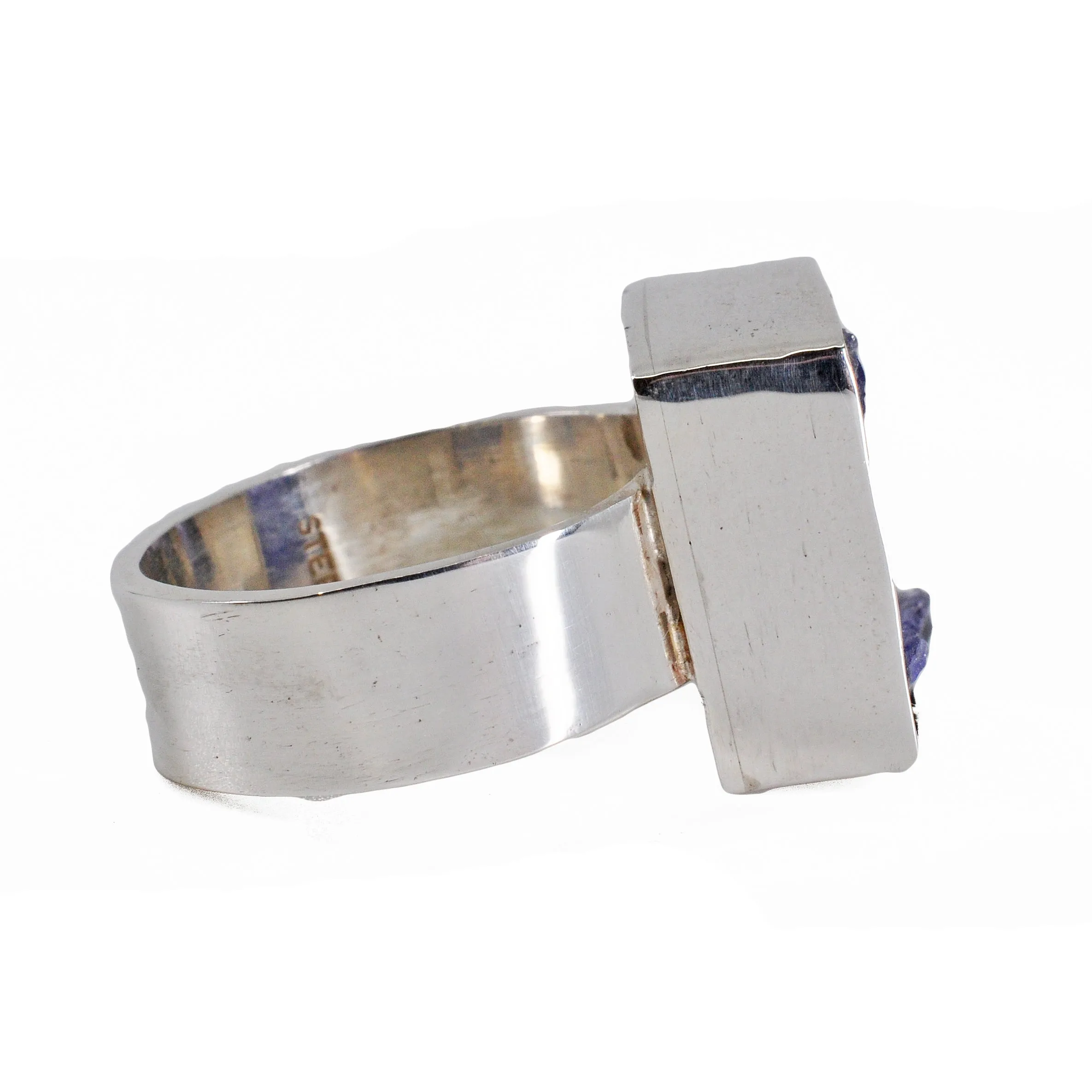 Rugged Tanzanite 12.89ct Handcrafted Sterling Silver Gemstone Ring