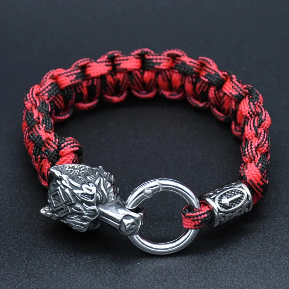Rugged Wolf Bracelet