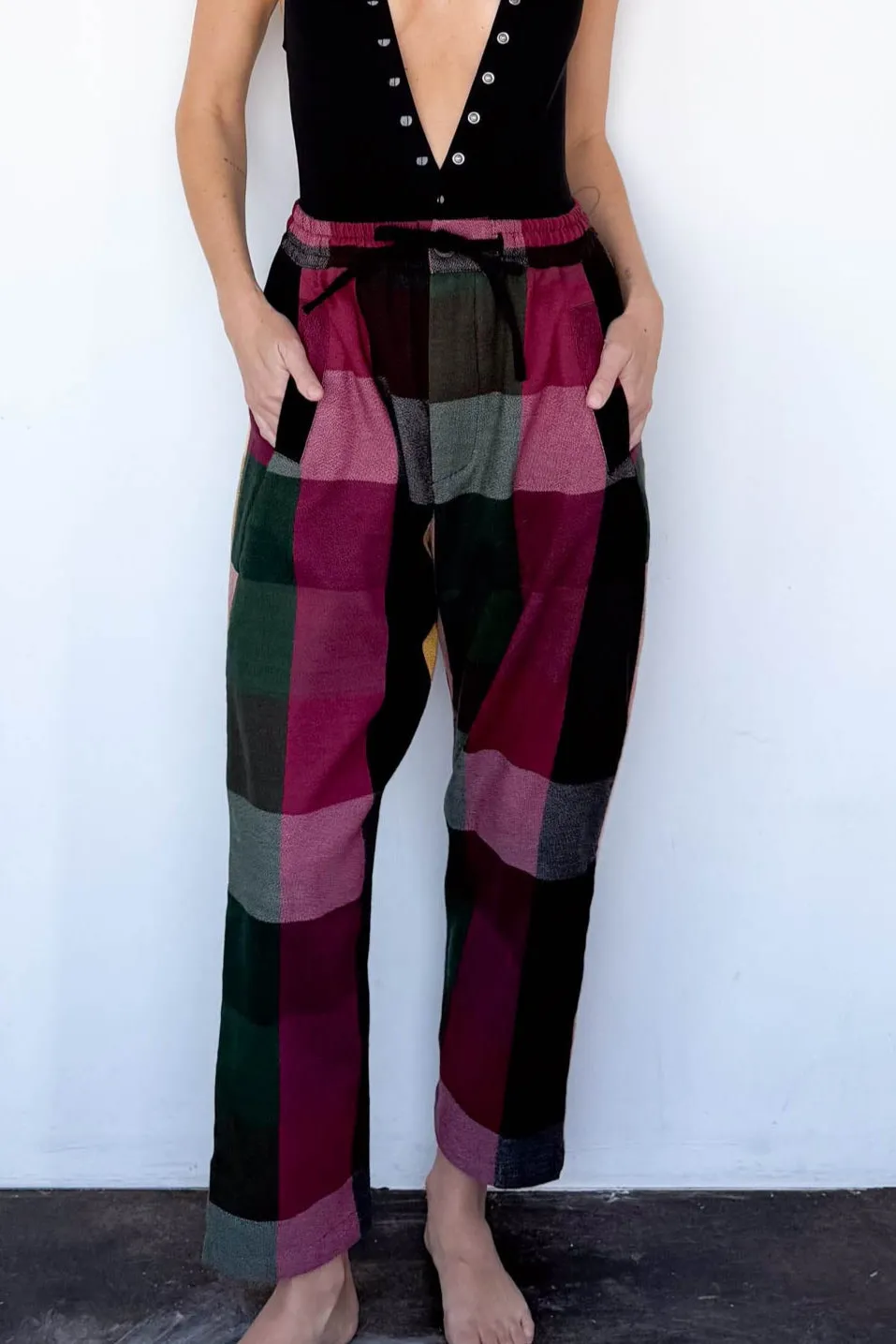 Sangria Plaid Pant