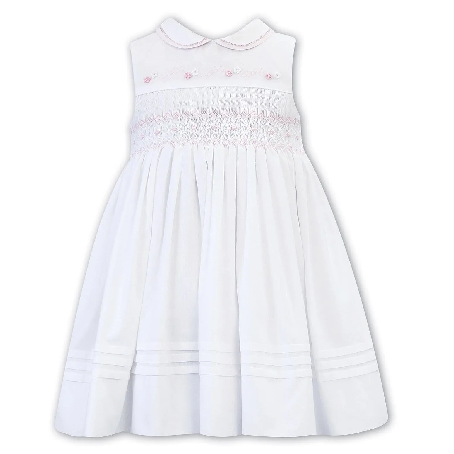 SARAH LOUISE - Sleeveless Smock Dress - Pink