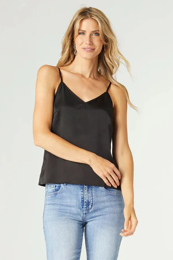 Satiny V-Neck Cami