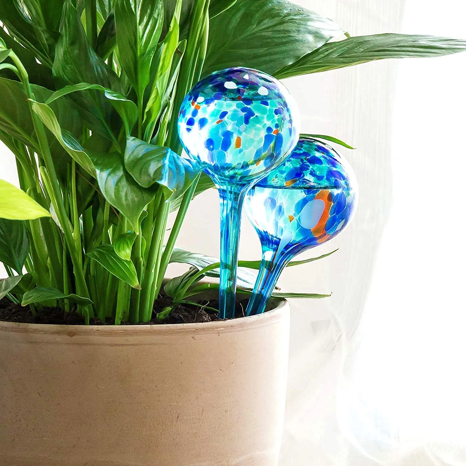 Self Watering Globes - Pack of 2 - Handcrafted Glass