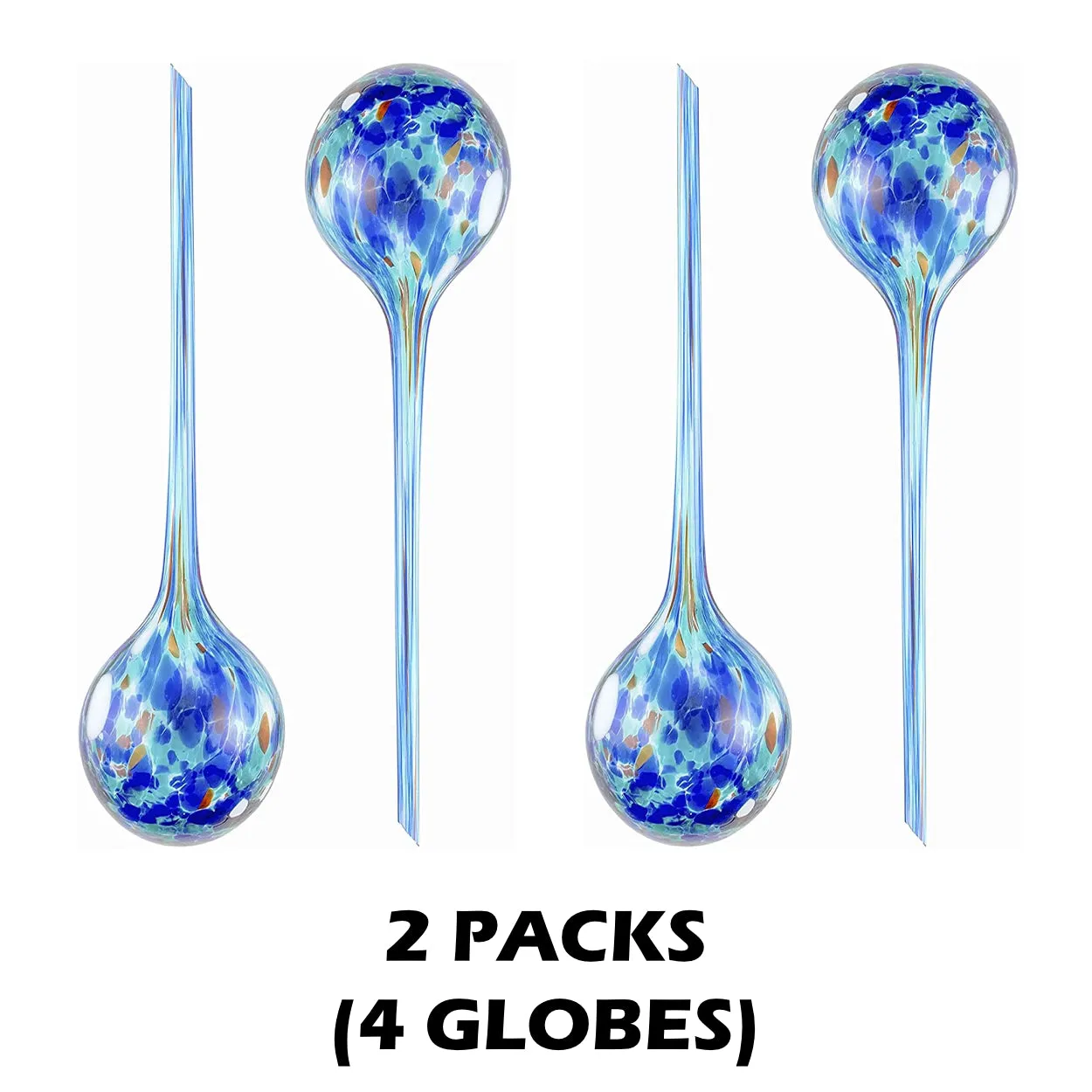 Self Watering Globes - Pack of 2 - Handcrafted Glass