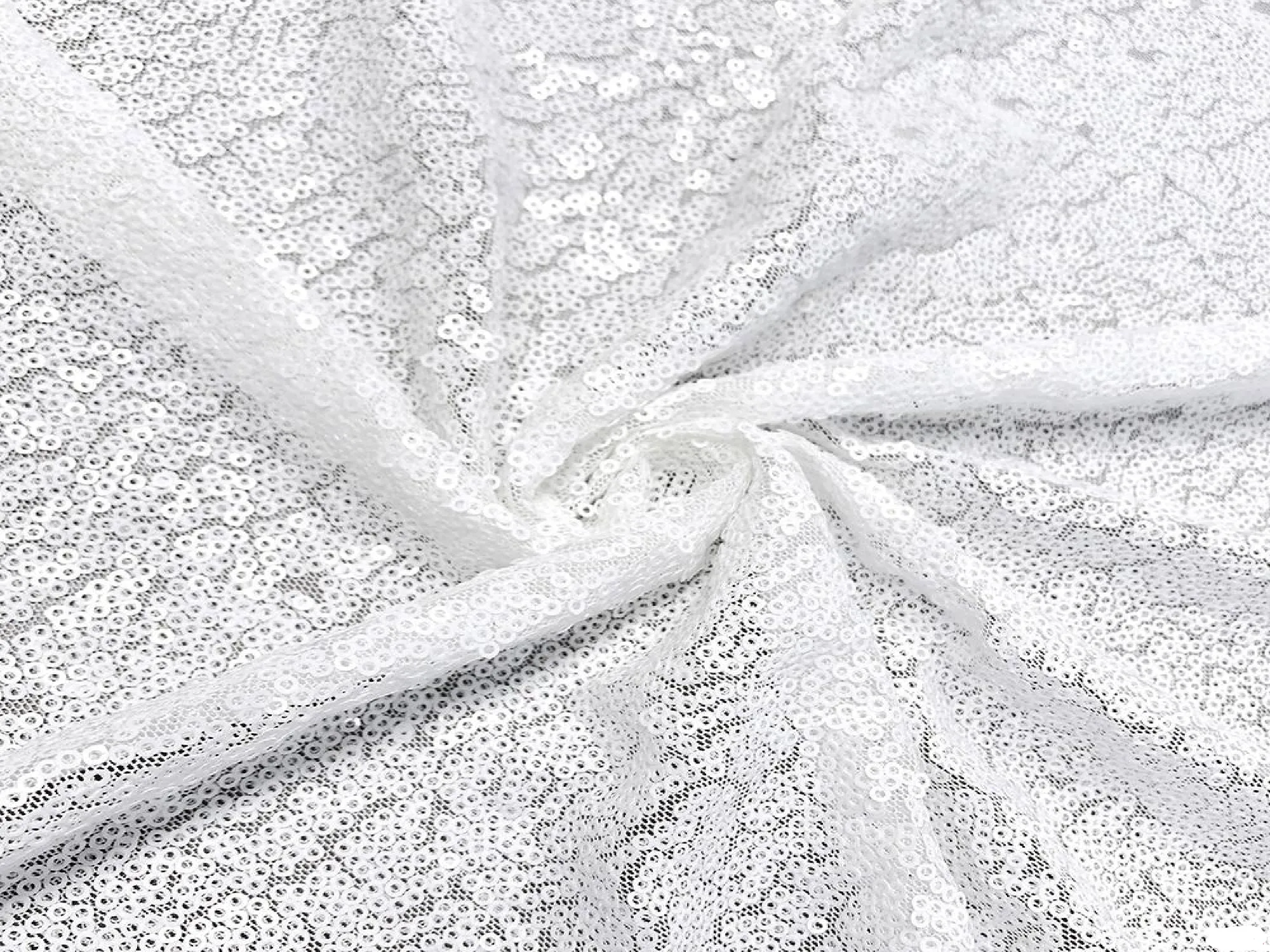 SEQUIN DRAPE - WHITE