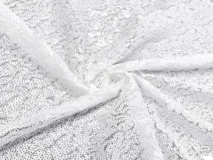 SEQUIN DRAPE - WHITE