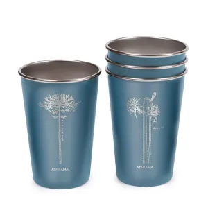 Set de 4 vasos flora chilena 480 ml Atakama Outdoor