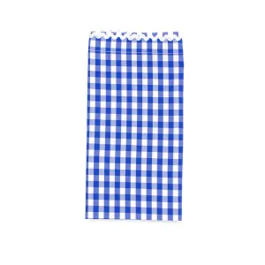 Set of Four Gingham Dinner Napkins ~ Blue