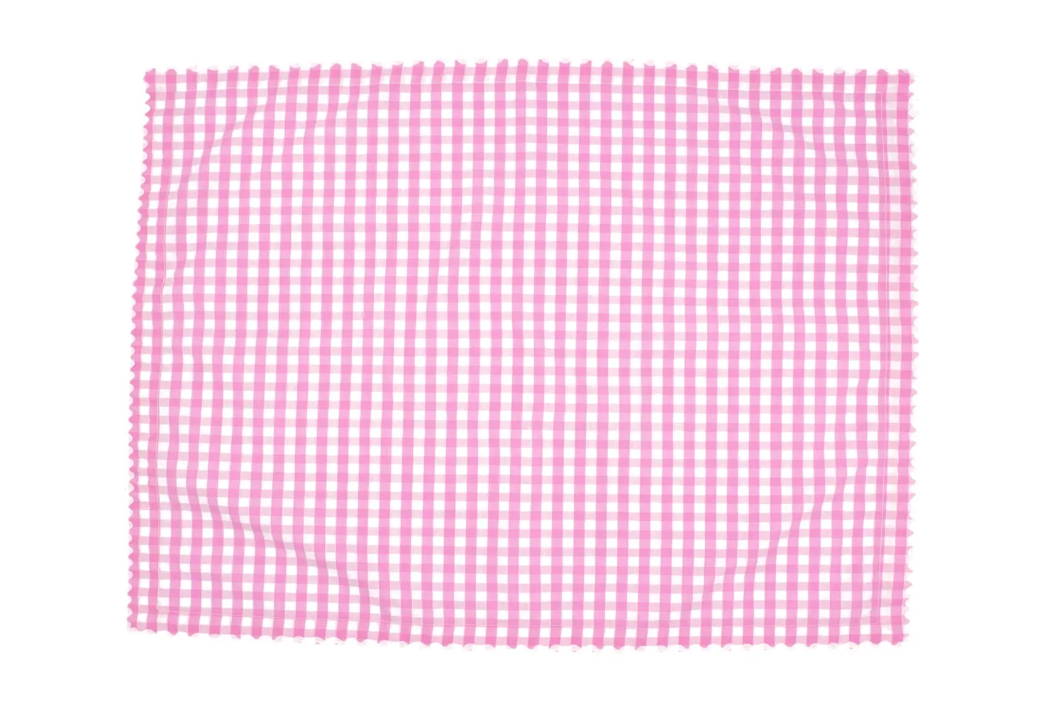 Set of Four Gingham Dinner Napkins ~ Pink