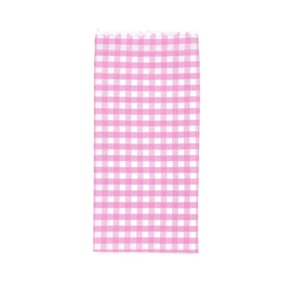 Set of Four Gingham Dinner Napkins ~ Pink