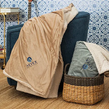 Sigma Chi Sherpa Lined Blanket