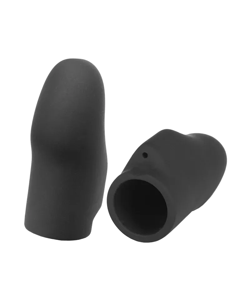 Silicone Noir 'Explorer' Electro Finger Sleeves for Sensational Clitoral & Surface Stimulation