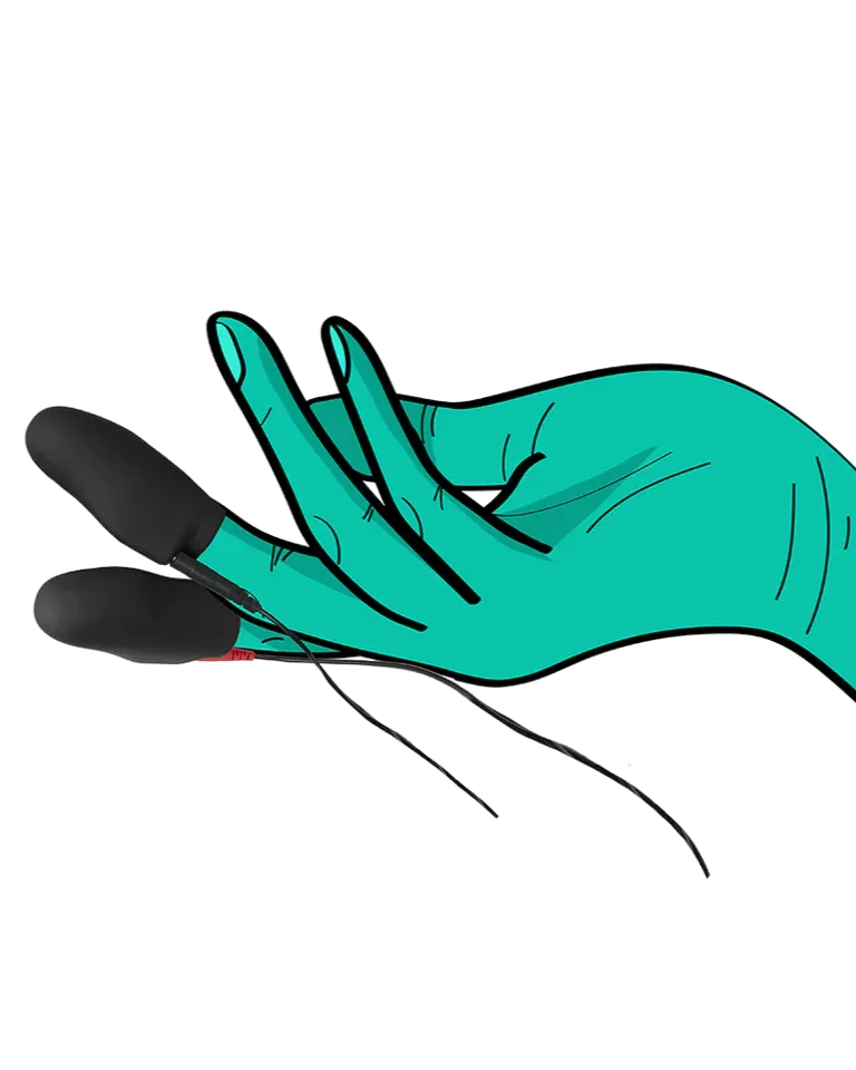 Silicone Noir 'Explorer' Electro Finger Sleeves for Sensational Clitoral & Surface Stimulation