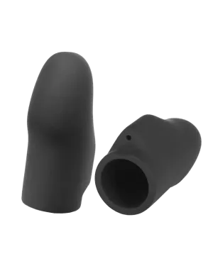 Silicone Noir 'Explorer' Electro Finger Sleeves for Sensational Clitoral & Surface Stimulation