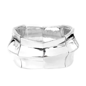SILVER RHODIUM BRACELET  #CB3896_SILVER (IG12/B470)