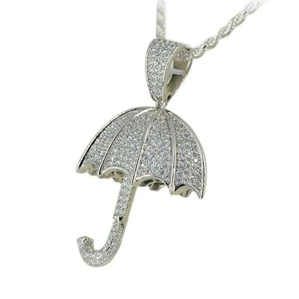 SILVER UMBRELLA PENDANT